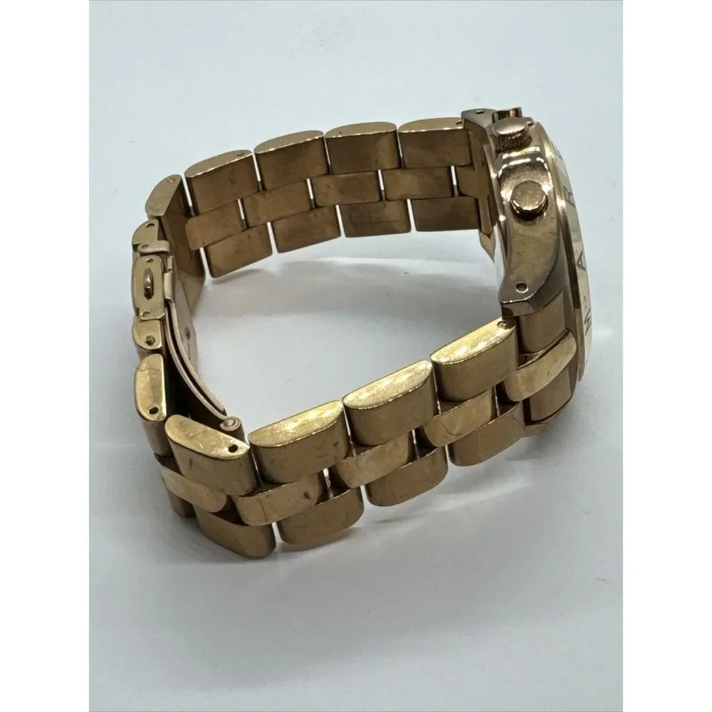 Marc Jacobs Blade MBM3102 Women's Stainless Steel Analog Gold Dial Watch JNA724